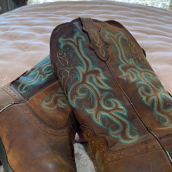 Justin cowboy boots size 8.5 B - Picture 4 of 11